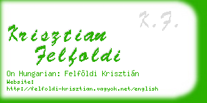 krisztian felfoldi business card
