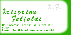 krisztian felfoldi business card